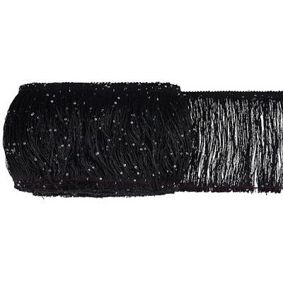 Paillette Tassel Polyester Ribbon Trim