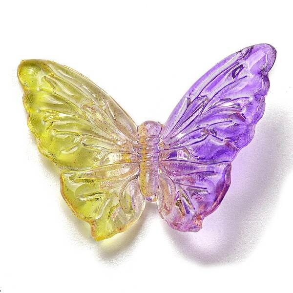 Two Tone Transparent Acrylic Beads