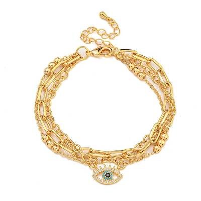Brass Micro Pave Cubic Zirconia Bracelets for Women