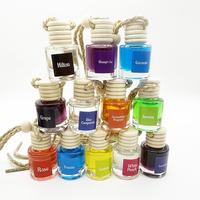 7 Fragrances Select Car Aromatherapy Perfume Glass Bottle Air Freshener Hanging Scent Diffuser 8ML Natural Fruit Fragrance La...