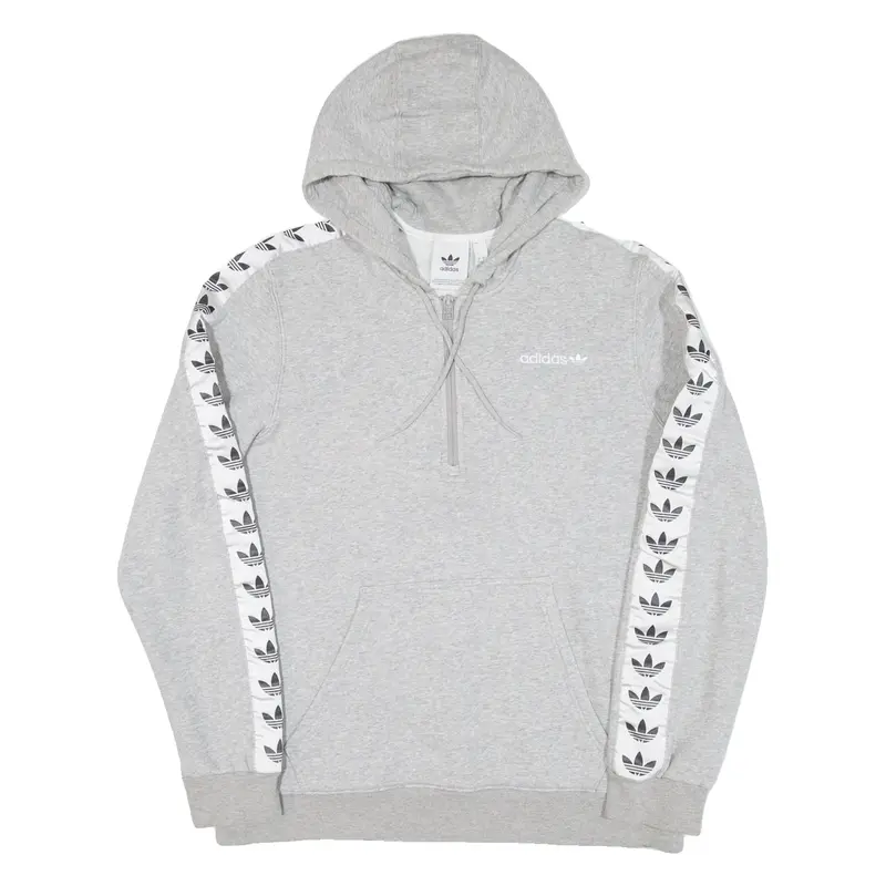 ADIDAS Mens Grey Hoodie L