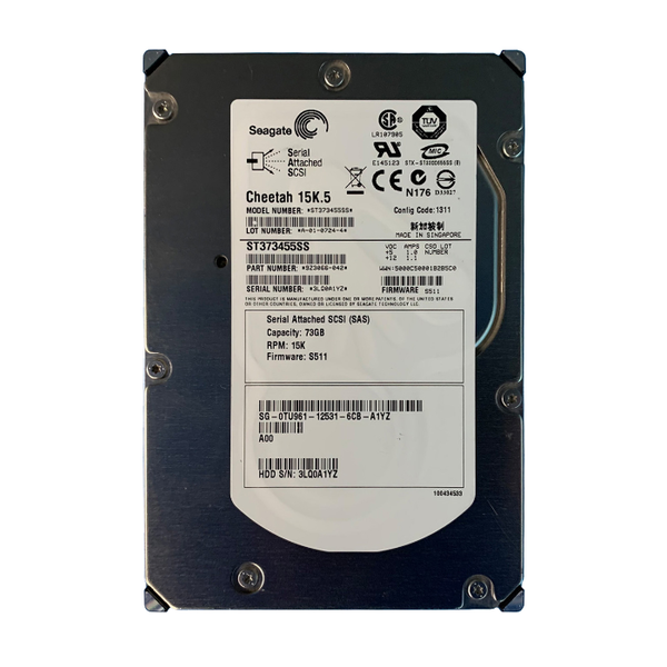 0TU961 Dell 73GB 3Gb/s SAS 15000 3.5-inch 16MB Hard Drive