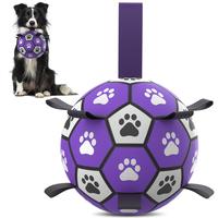 Interactive Soccer Toy with Adjustable Strap, Dog Toy, Pet Toy for Small, Medium and Large Dogs, Dog & Cat Accessories