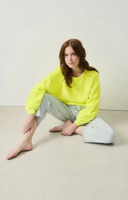 Sweatshirt Boby03af Jaune-Fluo | Color: JAUNE FLUO | Size: XS/S