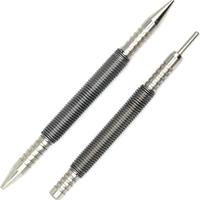 Dual Head Nail Setter & Hinge Pin Punch Set, Hammerless 3/32″& 1/16″Spring Nail Set, Striking Door Pin Removal Tool, Hea...