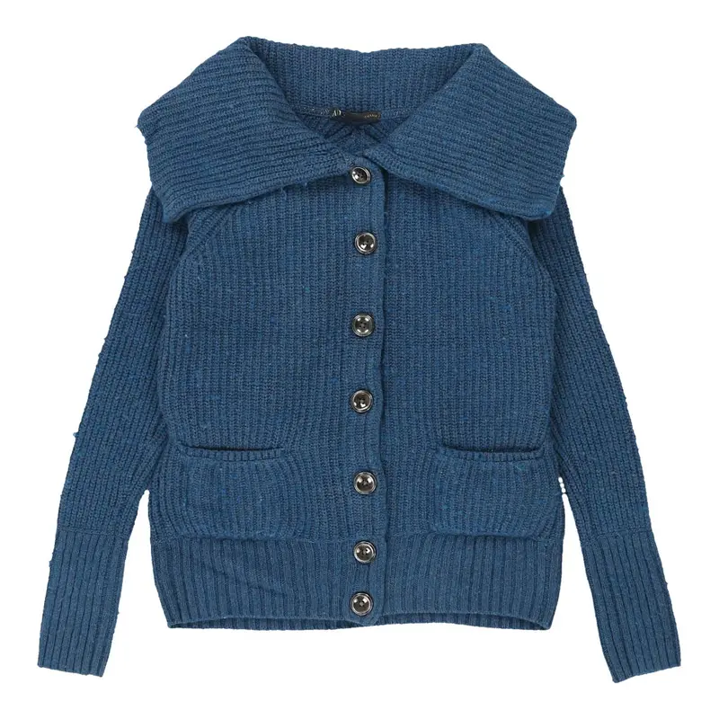 Armani Cardigan - Small Blue Cotton