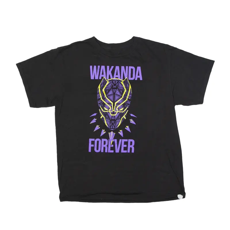 MARVEL Wakanda Forever T-Shirt Black Short Sleeve Womens XL