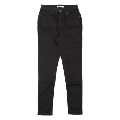 LEVI'S 721 High Rise Womens Jeans Black Slim Skinny W27 L30