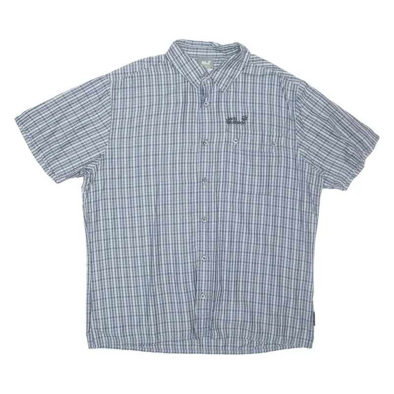 JACK WOLFSKIN Outdoor Mens Shirt Grey Check L