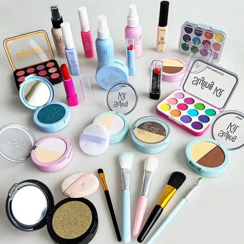 Kids Makeup Toy Set, 1 Box Simulation Makeup Toy, Pretend Play Cosmetic Toy, Makeup Accessories, Birthday Gift for Girls