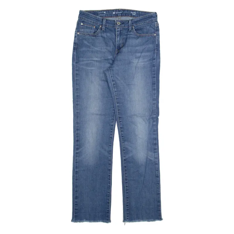 LEVI'S Demi Curve Womens Jeans Blue Slim Straight Stone Wash W29 L28