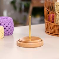 Wooden Yarn Holder, Yarn Ball Holder for Knitting, Wood Yarn Holder for Crocheting, Thread Holder, Yarn Spindle Dispenser Acc...