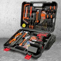 SPZTJK 128-Piece 36V Lithium lon Cordless Drill & Tool Set, Electric Screwdriver Power Tools Hand Drill Pack，Power Drill Ki...