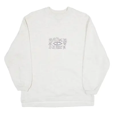 SWITCHER Festival Juliet 96 Womens Sweatshirt Grey 90s S