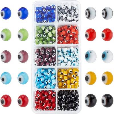 Handmade Evil Eye Lampwork Beads