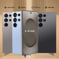 Android S25 Phone, Built-in Pen Unlocks Smart Phone, 5G Dual-sIM, Android 14, 12GB+512GB Storage, 6.8 HD Display, 6800mAh Ult...