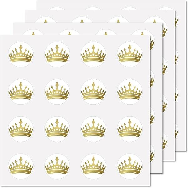 8 Sheets Plastic Waterproof Self-Adhesive Picture Stickers