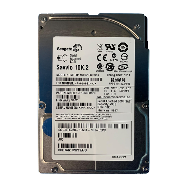 0TK238 Dell 73GB 3Gb/s SAS 10000 2.5-inch 16MB Hard Drive