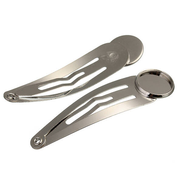 Hair Accessories Iron Snap Hair Clip Findings