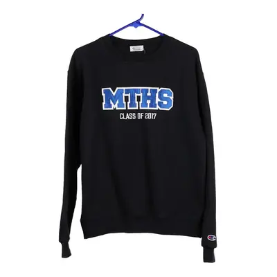 MTHS Champion College Sweatshirt - Medium Black Cotton Blend