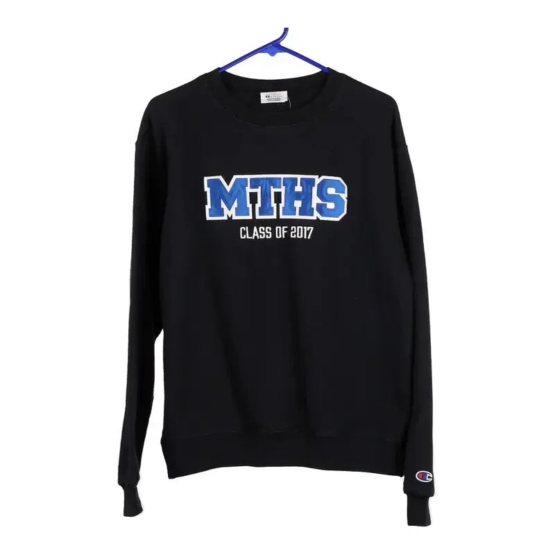 MTHS Champion College Sweatshirt - Medium Black Cotton Blend