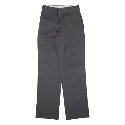 DICKIES 874 Workwear Mens Trousers Grey Regular Straight W28 L32