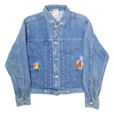 DISNEY Lady And The Tramp Womens Denim Jacket Blue M