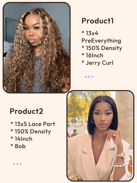 2 Wigs $169 for 16