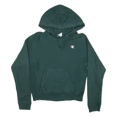 CHAMPION Womens Green Hoodie XS