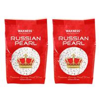 Waxness Polymer Blend Premium Luxury Hard Wax Beads Russian Pearl 2.2 lb / 1 kg - Pack of 2 - For Hair Removal, Hypoallergeni...