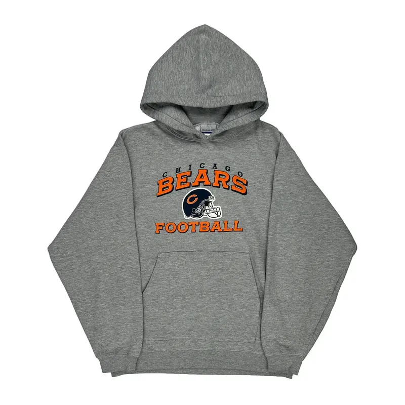 Chicago Bears Reebok Nfl Hoodie - Medium Grey Cotton Blend