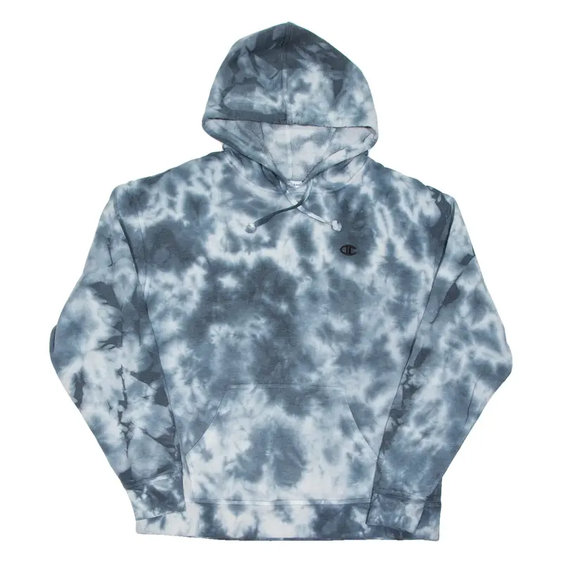 CHAMPION Mens Blue Hoodie L
