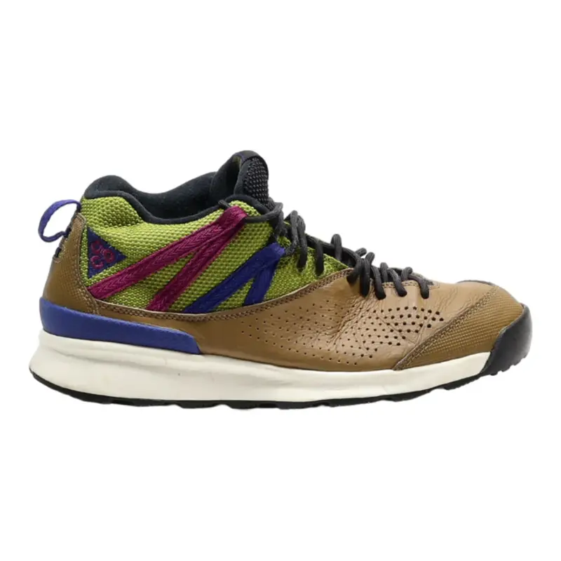 NIKE Sneaker Trainers Brown Leather Mens UK 8.5