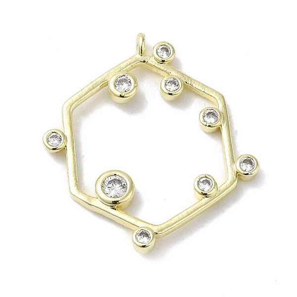 Brass Cubic Zirconia Pendant