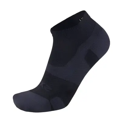 2XU Vectr Light Cushion 1/4 Crew Socks - White/Grey - Large