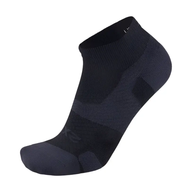 2XU Vectr Light Cushion 1/4 Crew Socks - White/Grey - Large