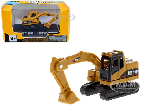 CAT Caterpillar 315D L Excavator Yellow Micro-Constructor Series Diecast Model by Diecast Masters