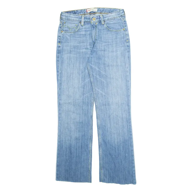 LEVI'S 627 Womens Jeans Blue Regular Straight Stone Wash W28 L29