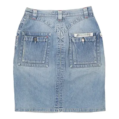Krizia Mini Denim Skirt - 29W UK 10 Blue Cotton | Size: UK 10