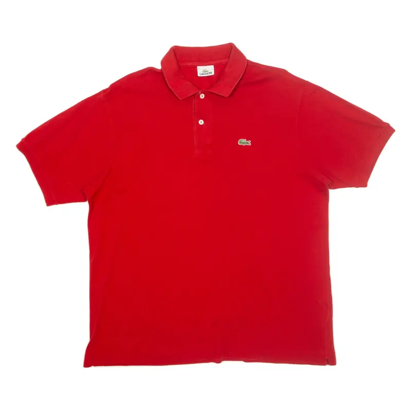 LACOSTE Mens Polo Shirt Red XL