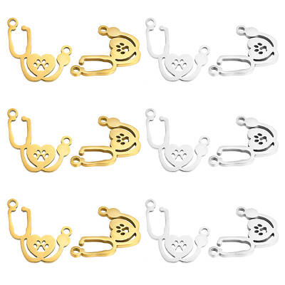12Pcs 2 Colors 201 Stainless Steel Link Connectors