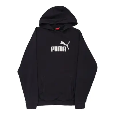 Puma Spellout Hoodie - 2XL Navy Cotton