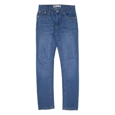 LEVI'S 512 Jeans Girls Blue Slim Tapered W27 L29