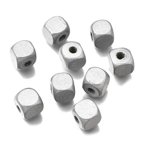 Spray Painted Wooden Beads