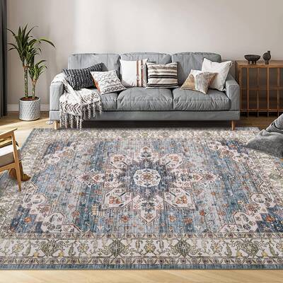 Garvee Area Rug for Bedroom Non Slip 8x10 Carpet Boho Rug for Living Room Rug Throw Rugs Washable Bedroom Rug Dining Room Kit...