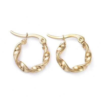201 Stainless Steel Hoop Earrings