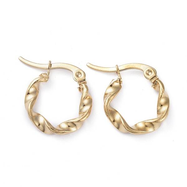 201 Stainless Steel Hoop Earrings