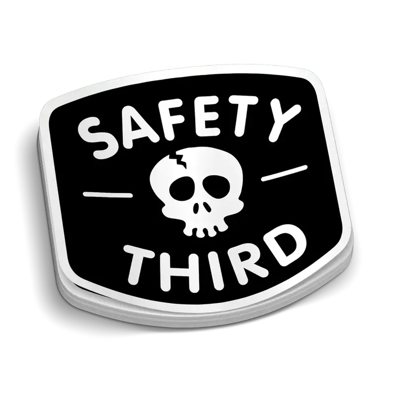 Safety Third Hard Hat Decal