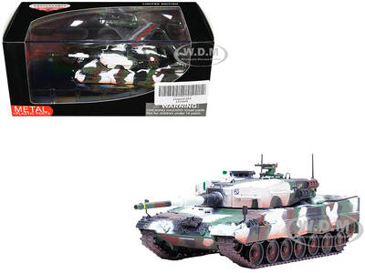 Leopard 2A4 Main Battle Tank with Snorkel Winter Camouflage German Army Armor Premium Series 1/72 Diecast Model by Panzerkamp...