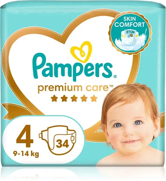 Pampers Premium Care size 4 disposable diaper 9-14 kg 34 pieces